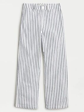 J Crew Striped HighRise Wide Leg Pants with Nautical Pinstripes